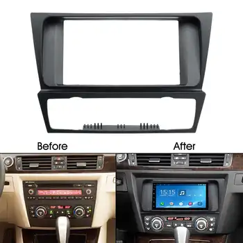 

2 Din Radio Audio Fascia Fascias Panel Plate Frame DVD CD Dash Dashboard Cover For BMW 3 Series E90 E91 E92 E93 2004 2005 - 2012