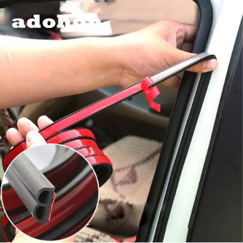 

Car Door Seal Strips Sticker B Shape Weatherstrip Rubber Seals Sound Insulation Sealing Strip Automobiles Interior Accessories