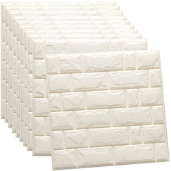 10 pieces 3D Wallpaper Self Adhesive Foam Brick Room Decor DIY  Wallpaper Wall Decor Living For Kids Room Thicken wall stickers