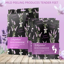 Чистая натуральная Лавандовая маска для ног, педикюр, пилинг для удаления омертвевшей кожи, пленка для ног, инструменты для ухода за ногами