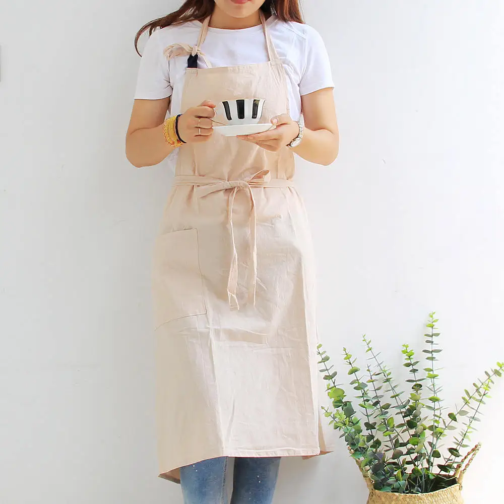 

Cotton Apron Overalls Shop Clothing Florist Baking Large Apron Fashion Cute Pastoral Kitchen Decor Supplies