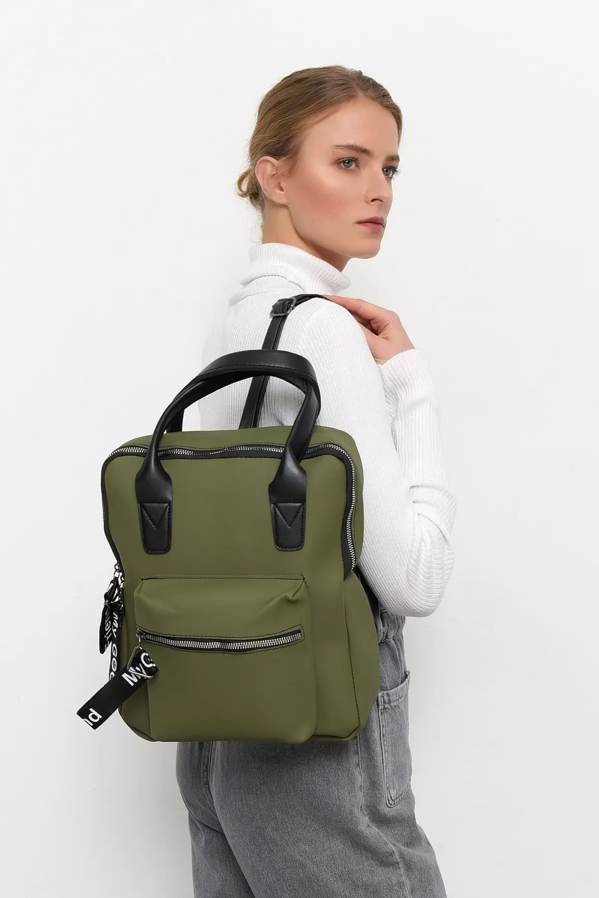 Khaki Women Backpack AliExpress