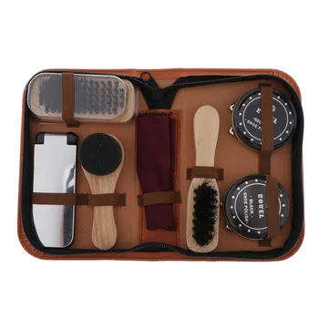 

Shoe Shine Care Kit Shoe Polish Brush Set for Leather Shoe Boot Daily Care