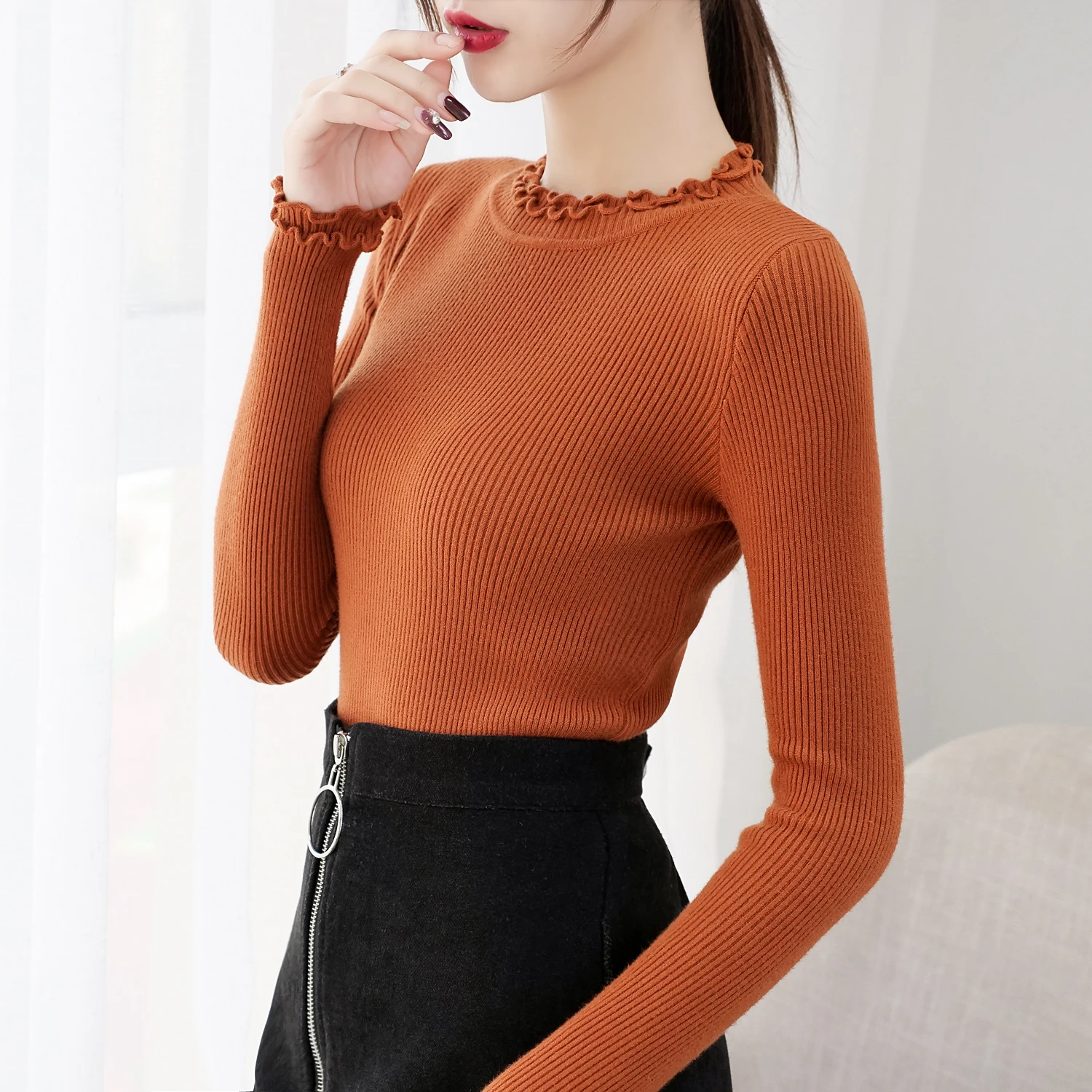 Women Sweater Turtleneck Sweaters Women Korean Fashion Woman Knitted Sweater Women Sweaters and Pullovers Winter Clothes Women