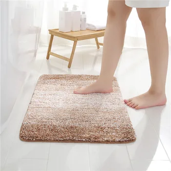 

Modern Stripe Bathroom Carpet Rugs Bath Mat Set Microfiber Shower Room Doormat Bathtub Side Floor Mat Toilet Rugs Anti Slip Tape