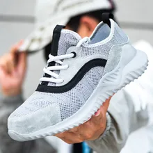 Прямая поставка; неубиваемая обувь Райдера; Мужская и женская обувь со стальным носком; ботинки с защитой от проколов; рабочие кроссовки; дышащая обувь