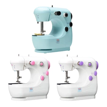 

Mini Household Sewing Machine Electric Crafting Fabric Mending Machine Cordless Double Thread Bonus Accessories Multifunction