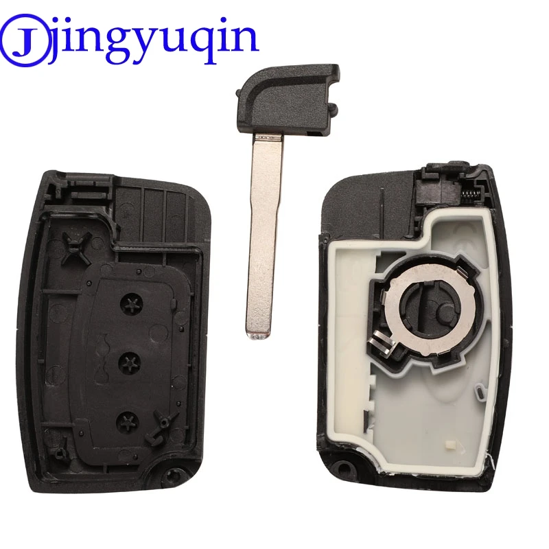 Jingyuqin дистанционный 3b автомобильный чехол для ключей, брелок для Ford Smart Key Shell с маленьким брелоком пустой