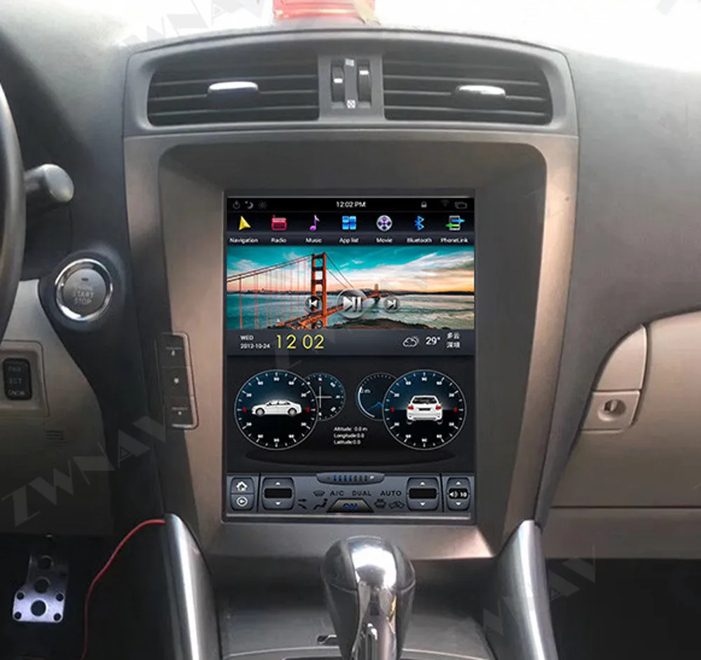 Автомобильный мультимедийный плеер Tesla Style с вертикальным экраном Android 9 0 для Lexus