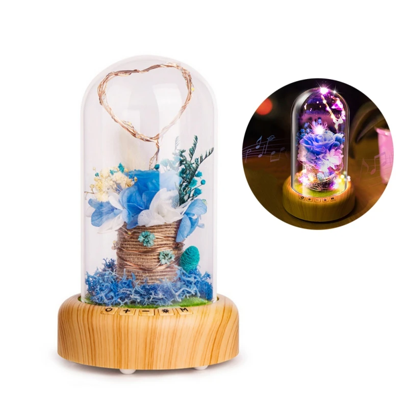 LED Night Lights Decorative Dream Home Wireless Bluetooth Speaker Table Lamp Night Light Streamer Rechargeable