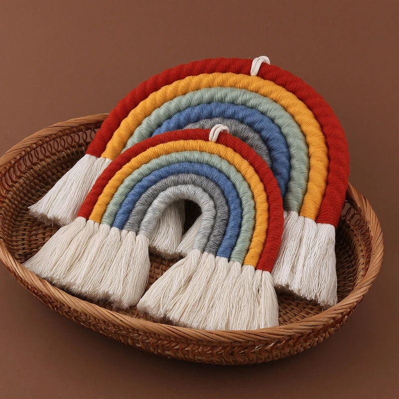 Nordic Woven Rainbow Tapestry Home Decor Wall Hanging Toys Nursery Decor Living Room Children Girls Bedroom Decoration 3 Nordic Woven Rainbow Tapestry Home Decor Wall Hanging Toys Nursery Decor Living Room Children Girls Bedroom Decoration 3