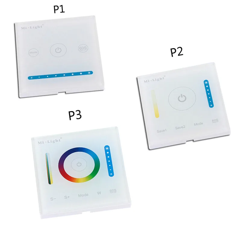 Mi Light Touch Panel Wall Controller DC12V 24V For 5050 RGB RGBW LED strip Lamp