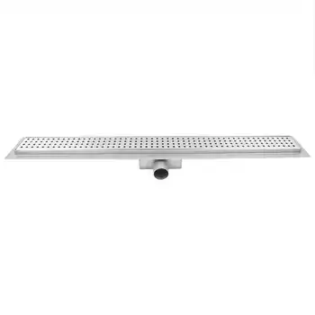 

Shower Drain Sink Strainer Stainless Steel Linear Floor Drain Rectangular Round Plaid for Bathroom bath accessories