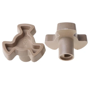 

2Pcs 14mm Microwave Oven Turntable Roller Guide Support Coupler Tray Shaft