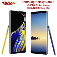 Samsung Galaxy Note9 Note 9 N960FD разблокированный LTE мобильный телефон Exynos 9810, четыре ядра, две sim-карты 6,4 дюйма, 12 МП ram, 6 ГБ rom, 128 ГБ NFC