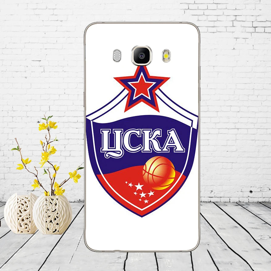 105DD PFC ЦСКА Мягкий силиконовый чехол для Samsung Galaxy A3 a5 A6 A8 j3 j5 j7