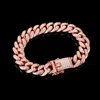 New Fashion Men Hip hop Luxury Bracelets 12mm Gold Silver Color Cuba Link Bracelet Luxury Shiny Rhinestone Jewelry Gifts ► Photo 3/6