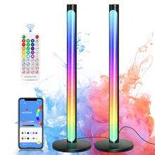 

LED Atmosphere Night Light Strip Sound Control Pickup Rhythm Light APP Remote Music Desktop Lamp Decor Home Bedside Living Room