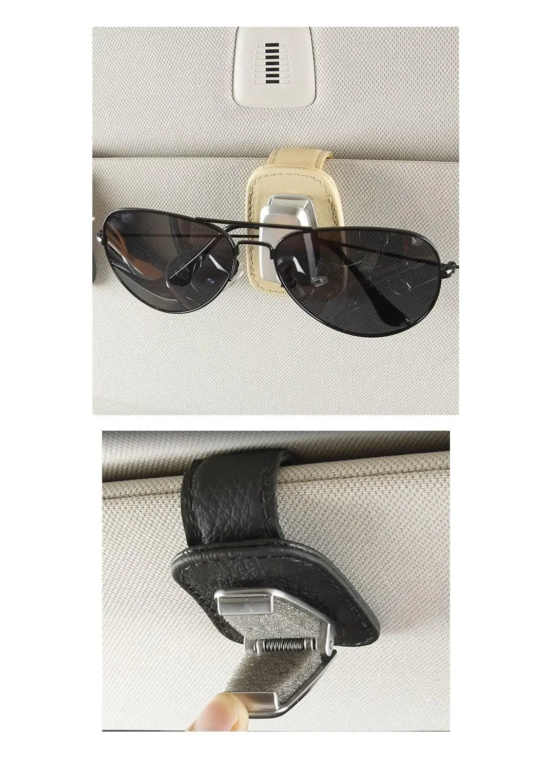 

Universal Car Sun Visor Sunglasses Holder Multi-Function Auto Fastener Ticket Clip