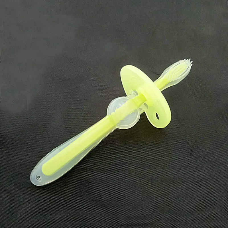 1 Bambino Dentale Igiene orale Spazzolino Da Denti Strumento Del capretto Del Bambino spazzolino da denti del bambino articoli - Цвет: Green