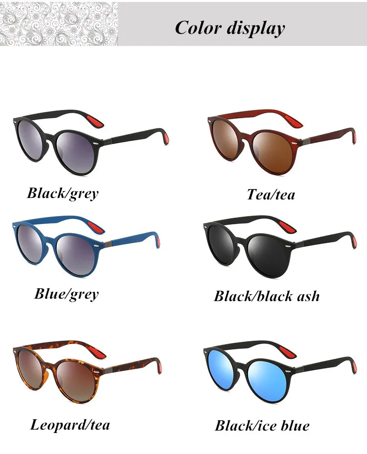 Fashion Trend Polarized Sunglasses Classic Retro Men and Women with The Same Sunglasses Outdoor Anti-UV Fishing Glasses