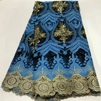 

African Tulle Lace Fabric 2020 African French Lace Fabric High Quality With Stones Nigerian Embroidery Tulle French Lace