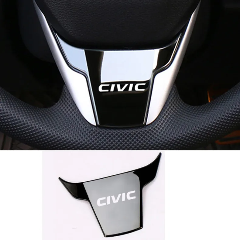 Накладка на руль автомобиля для Honda 10th generation Civic- интерьер ABS углеродное волокно украшения Аксессуары