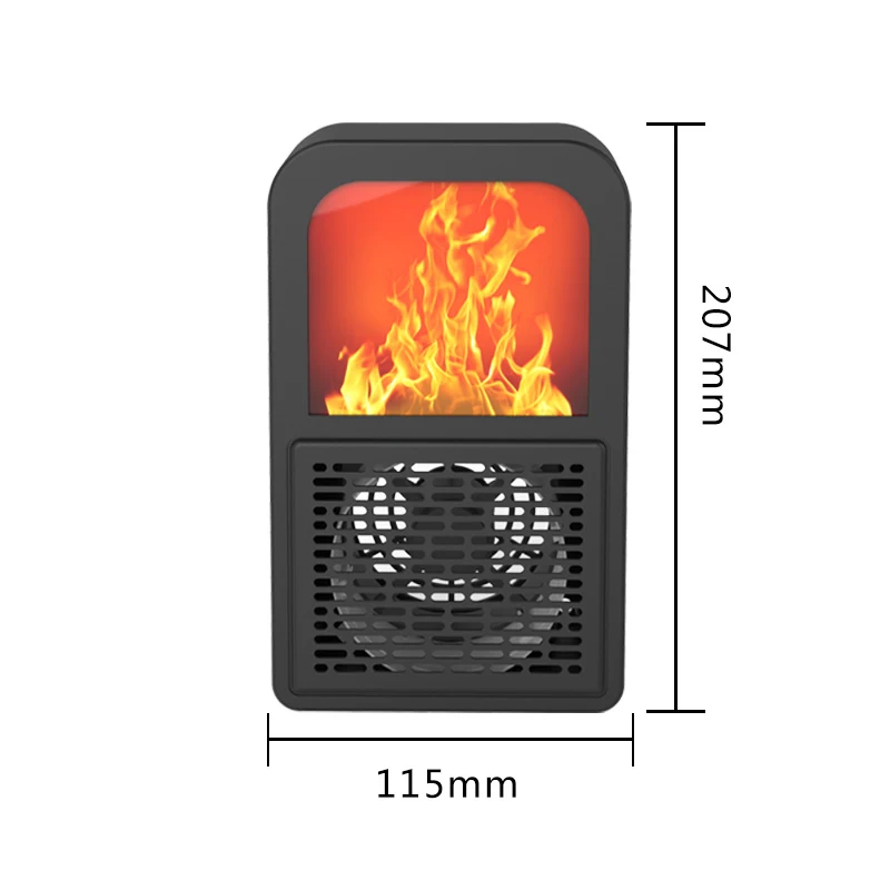 Мини-Электрический нагреватель пламени, подогреватель воздуха, нагревательная плита, радиатор, Бытовой Настенный Удобный вентилятор, штепсельная вилка европейского стандарта
