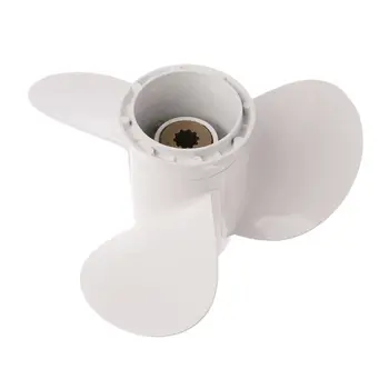 

Aluminum Boat Outboard Propeller for Suzuki 9.9-15HP Black 3 Blades 10 Spline Tooth 9 1/4 x 11 Q39F