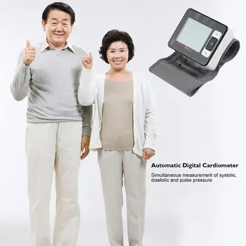 

Wrist Upper Monitor Automatic Digital Heart Beat Meter Blood Presure Meter Monitor Heart Rate Pulse Portable Tonometer BP