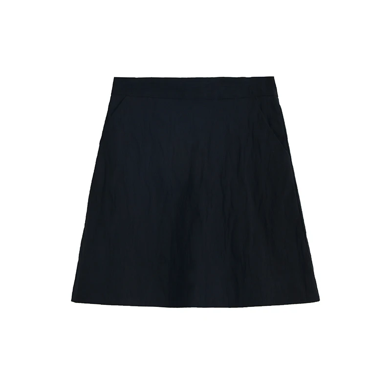 Модная женская юбка Za, одноцветная, весна-осень, повседневные мини-юбки, шикарная, с высокой талией, трапециевидная, для женщин