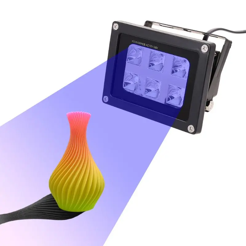 60 Вт 405nm 6 УФ светодиодный светильник для полимеризации смолы для SLA DLP 3d принтер США/Великобритания/ЕС/AU 667C