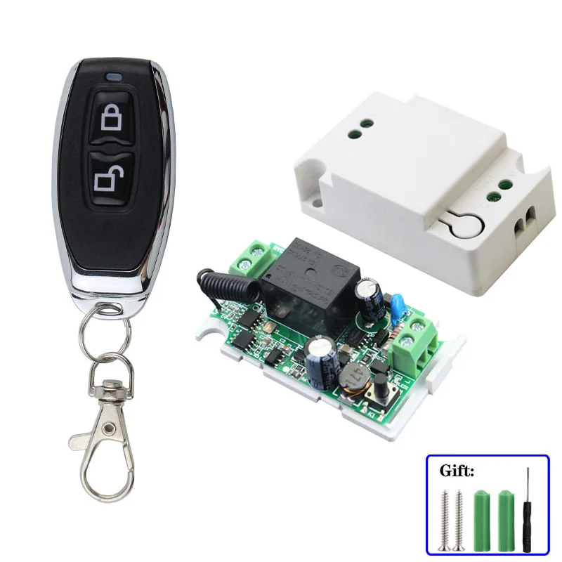 433MHz Portable Universal remote control switch 110V-220V Lamp Wireless Remote Control Switch Receiver Module and RF Transmitter-7