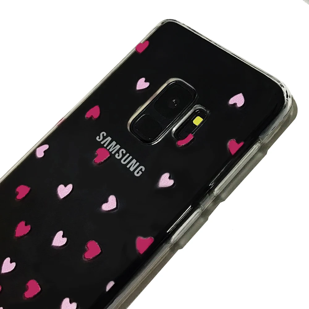 L FADNUT Прозрачный чехол для Samsung Galaxy A6 A7 A8 J4 J6 Plus 2018 милый силиконовый гелевый Мягкий