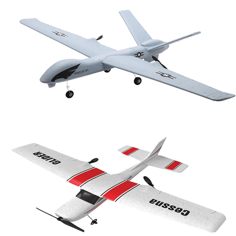 RC Airplane Plane Z51 20 Mins Flight Time Gliders 2.4G aeromodelo with LED Hand Throwing Wingspan Foam Plane Toys Kids Gifts