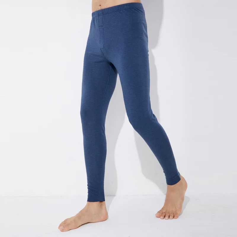 Autumn And Winter New Style Men Fever Slim Fit Dralon Warm-keeping Pants Seemless Fine Wool Draping Cutting/three-dimension