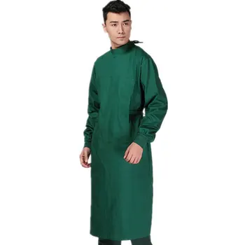 

2020 Hospital Long Sleeve Back Tied Doctor Coverall Cotton Professional Surgical Gown Health Care Workers Clothing