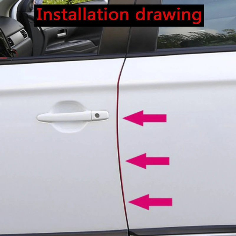 1pc 2cm*3m Universal Clear Car Door Anti-Collision Strip Bumper Hood Edge Guard Paints Protection Film Sticker High Quality