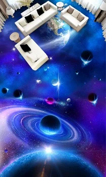 

[Self-Adhesive] 3D Cosmic Planet 85454 Floor Wallpaper Mural Wall Print Decal Wall Murals