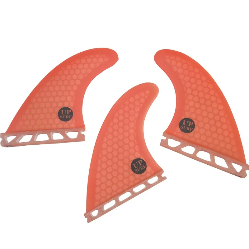 New Style Single Tabs Fin M Size Orange Color Surfboard Fins Fibreglass Honeycomb SUP Surf Fin prancha quilhas de surfboard quilhas upsurf fcs fins keel fin blue color double tabs fin honeycomb fiberglass prancha de surf