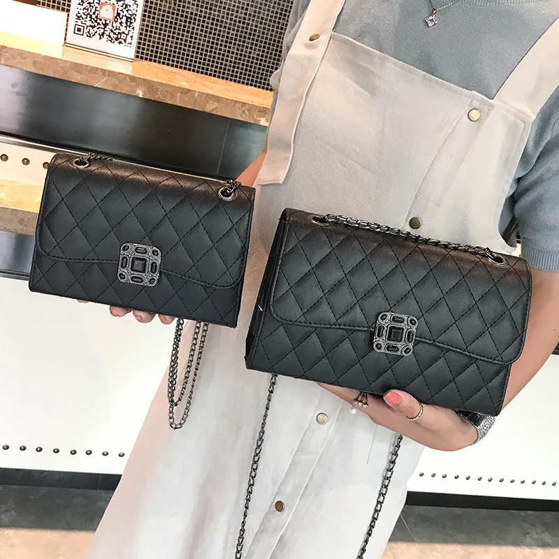 

2018 Hot Sales New Style Plum Lock Quilted Casual Fashion Flip Shoulder Bag Simple WOMEN'S Bag