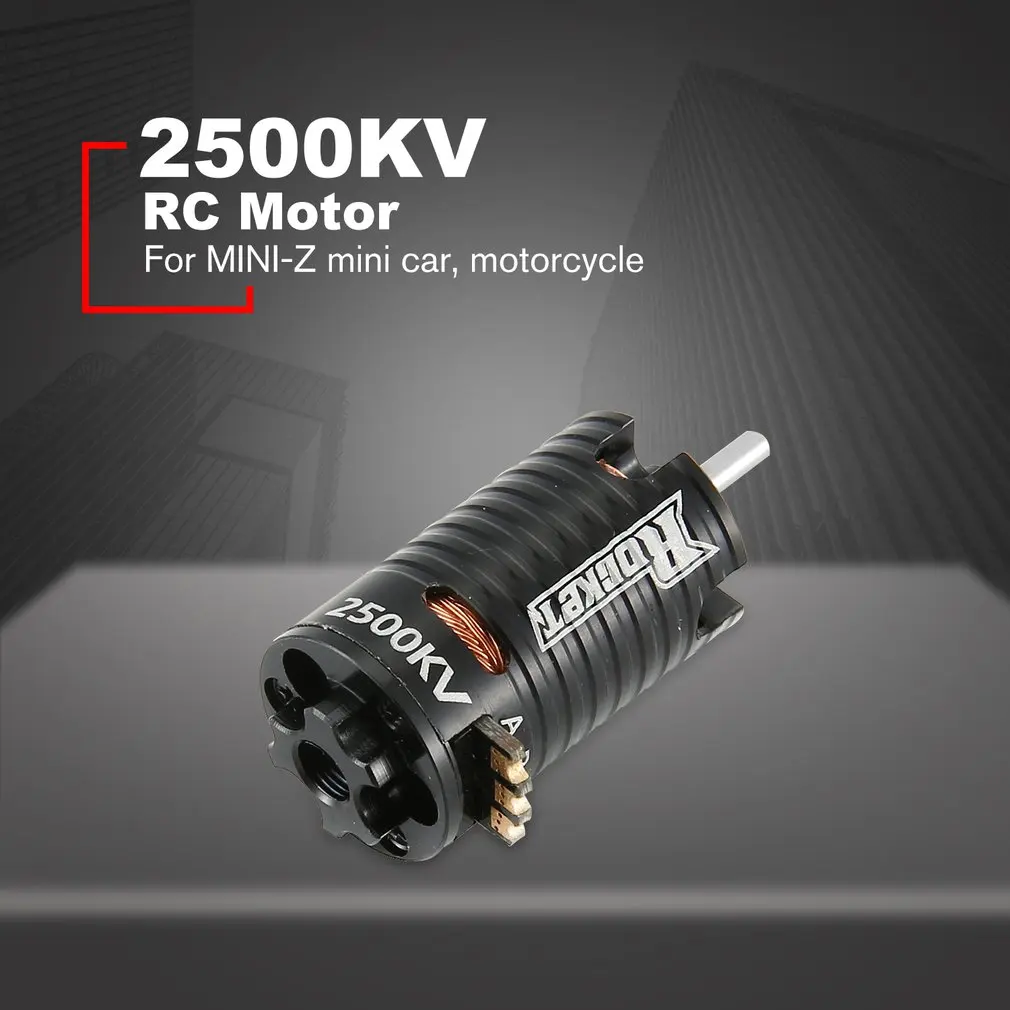 Rocket 2500KV 1,5 мм 1-2S Бессенсорный бесщеточный двигатель 2,0 мм для MINI-Z Мини RC автомобиль модель мотоцикла Запчасти Аксессуары