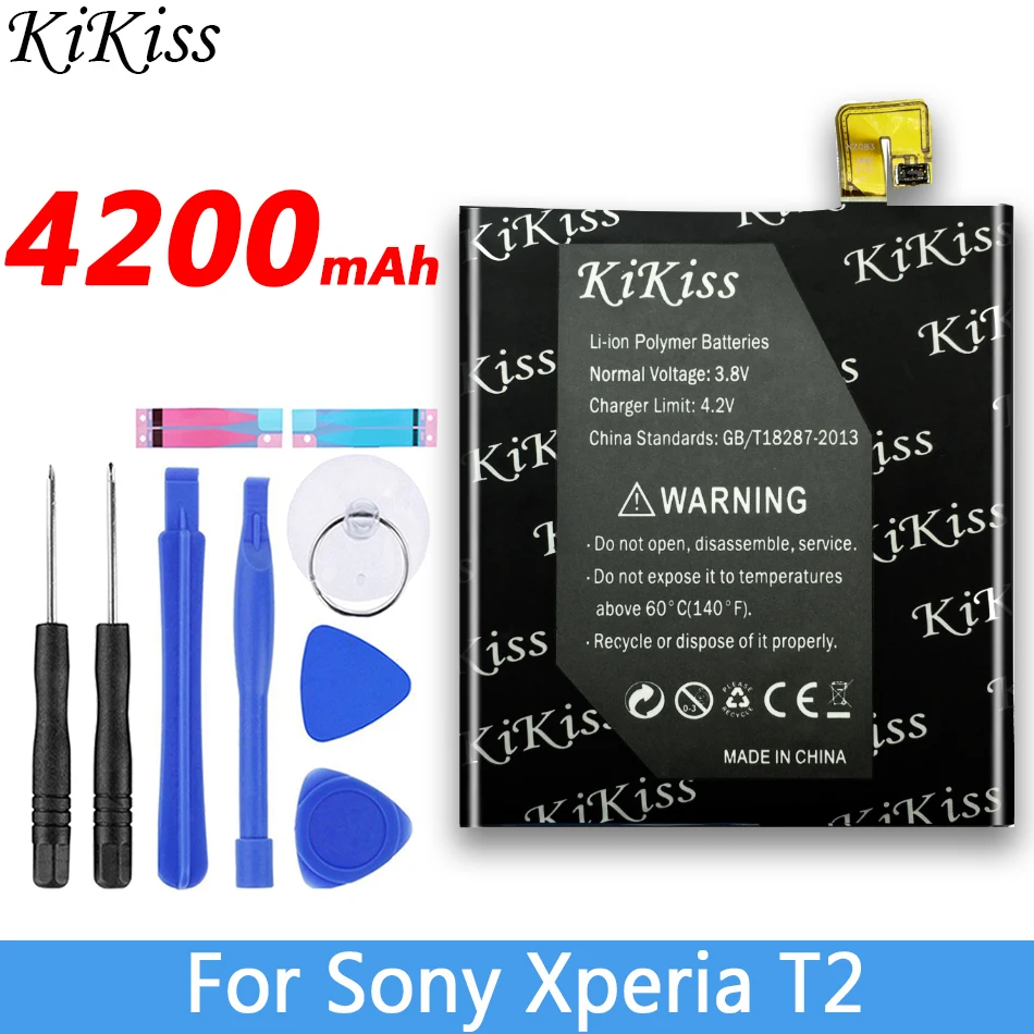 4200 мАч AGPB012-A001 для sony Xperia T2 Ultra Dual D5303 D5306 D5322 XM50h XM50t Мобильный телефон батарея большой емкости