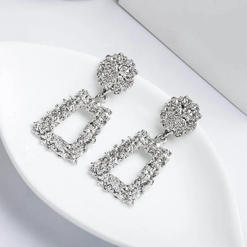 Fashion Statement Earrings Big Geometric Earrings For Women Hanging Drop Earing Women Jewelry Gift