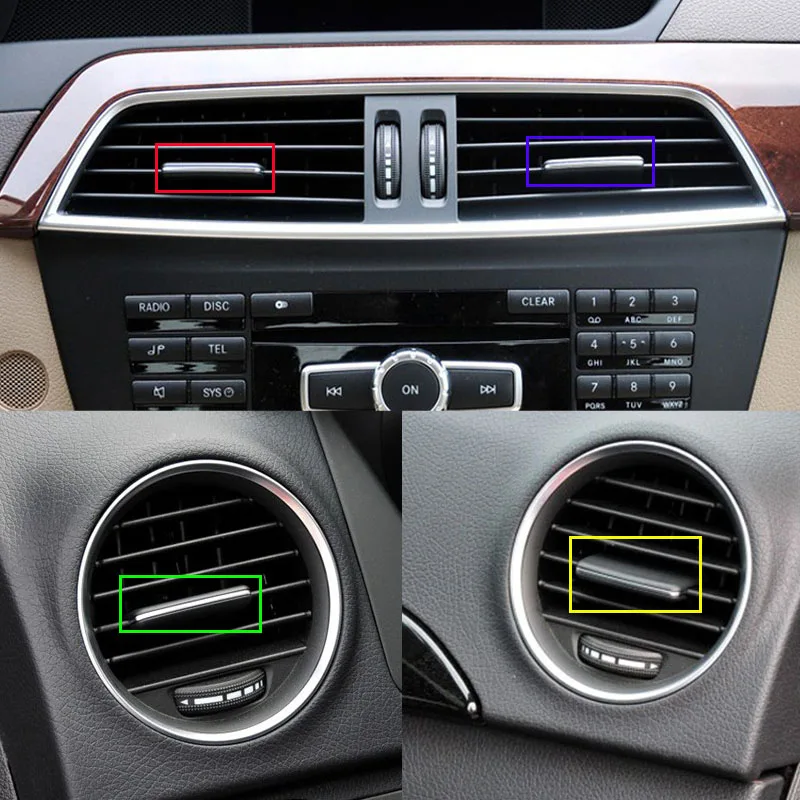 1 шт. зажим для вентиляционной колодки кондиционера Mercedes Benz W204 C200 регулировка