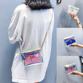 

2020 Fashion Women Mini Transparent Zipper Crossbody Bags Small luxury Messenger Shoulder Bag Outdoor Beach Bag Cartera Mujer