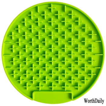 

Pet Licking Mats Pet Dinner Plate Silicone Slow Food Mat Bowl Pet Dog Licking Mat Easy to Clean Pet Supplies