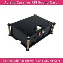 Raspberry Pi аналоговый аудио доска акриловый чехол для HIFI DAC звуковая карта коробка оболочка для Raspberry Pi 3 Model B+/3B/2B