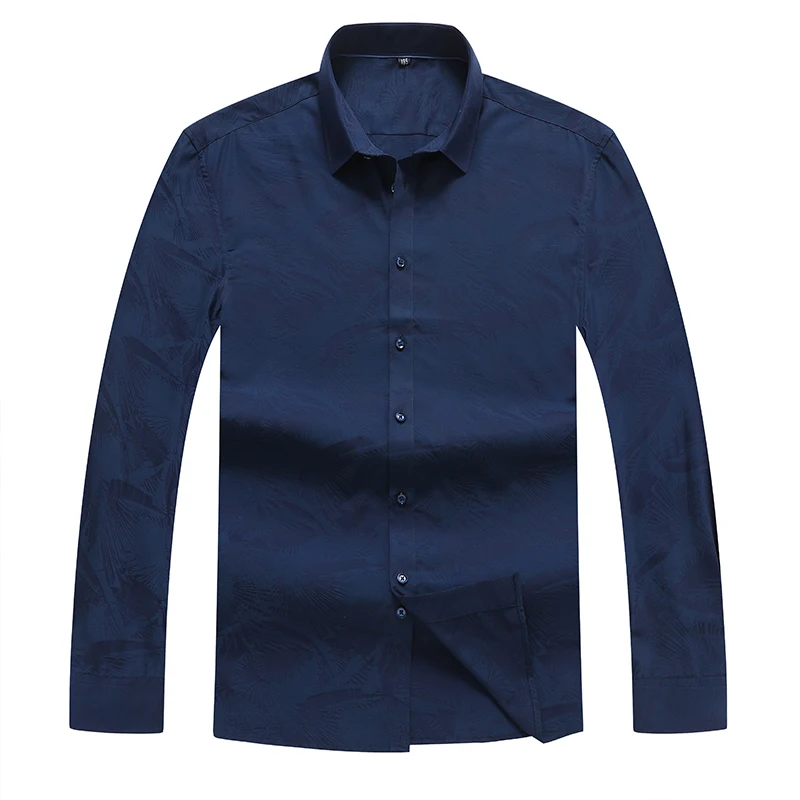8XL 7XL, новинка размера плюс, Мужская однотонная оксфордская рубашка с длинным рукавом, Высококачественная Мужская Повседневная рубашка на пуговицах - Цвет: blue