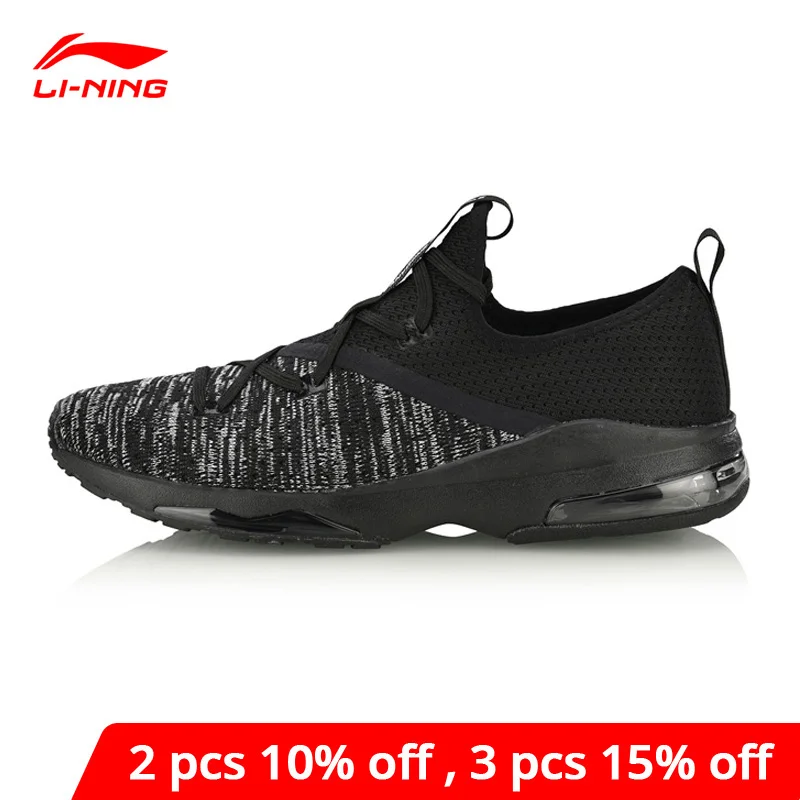 Мужская Трикотажная обувь Li-Ning удобные спортивные кроссовки с подкладкой из